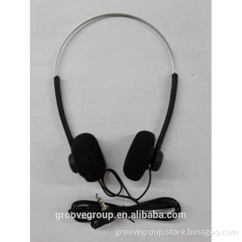 2015 stock headphone with out logo on the headphone good quality for airline headphone stock